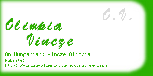 olimpia vincze business card